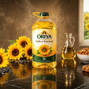 Bidon d'huile de tournesol ORIYA 5 litres pour restauration et usage intensif